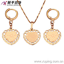 62381 Xuping new arrival top grade brass jewelry vogue heart shaped jewelry set without stone